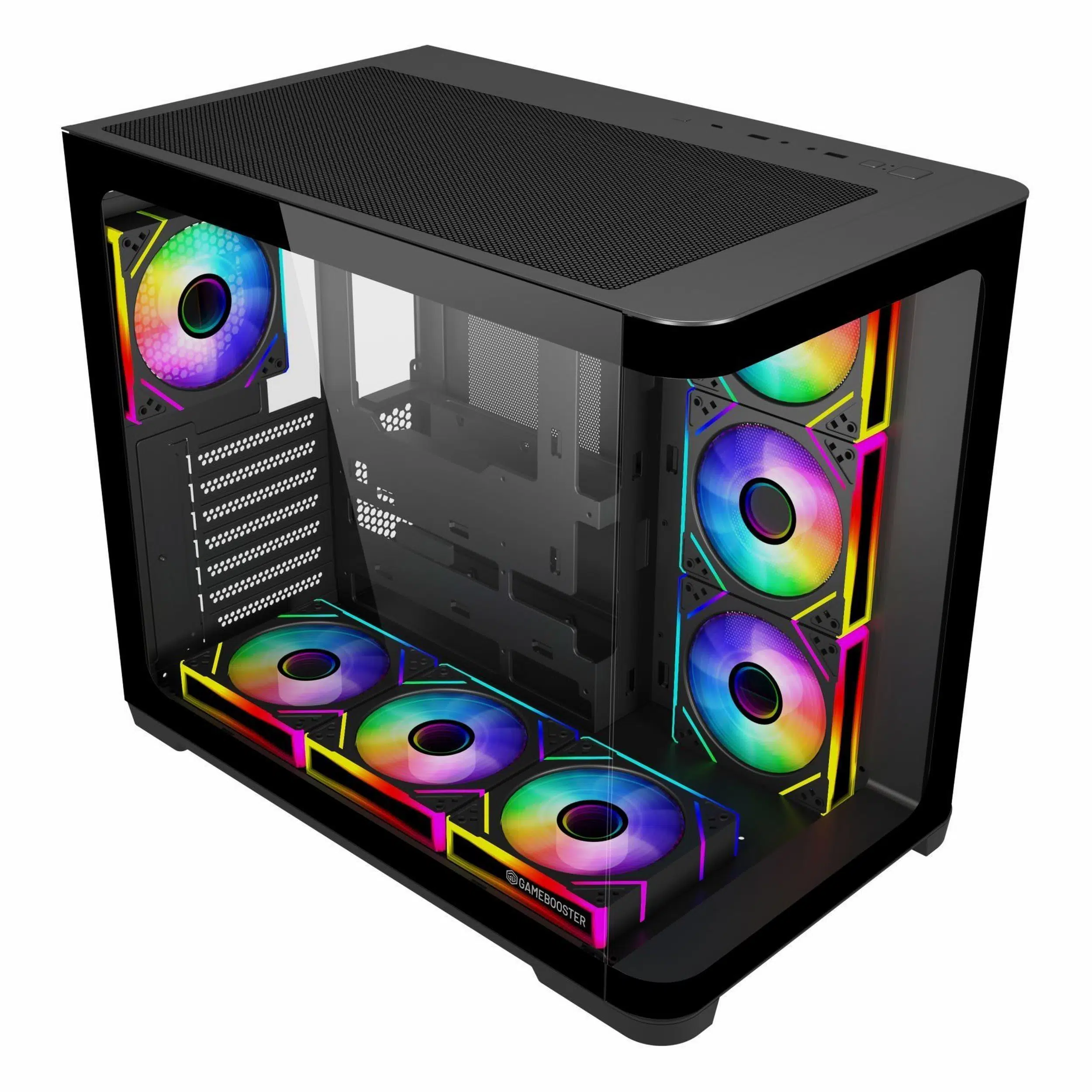 GameBooster SeaView GB-G2852B 850W 80+ Bronz USB 3.2 ARGB ATX Mid Tower Siyah Kasa