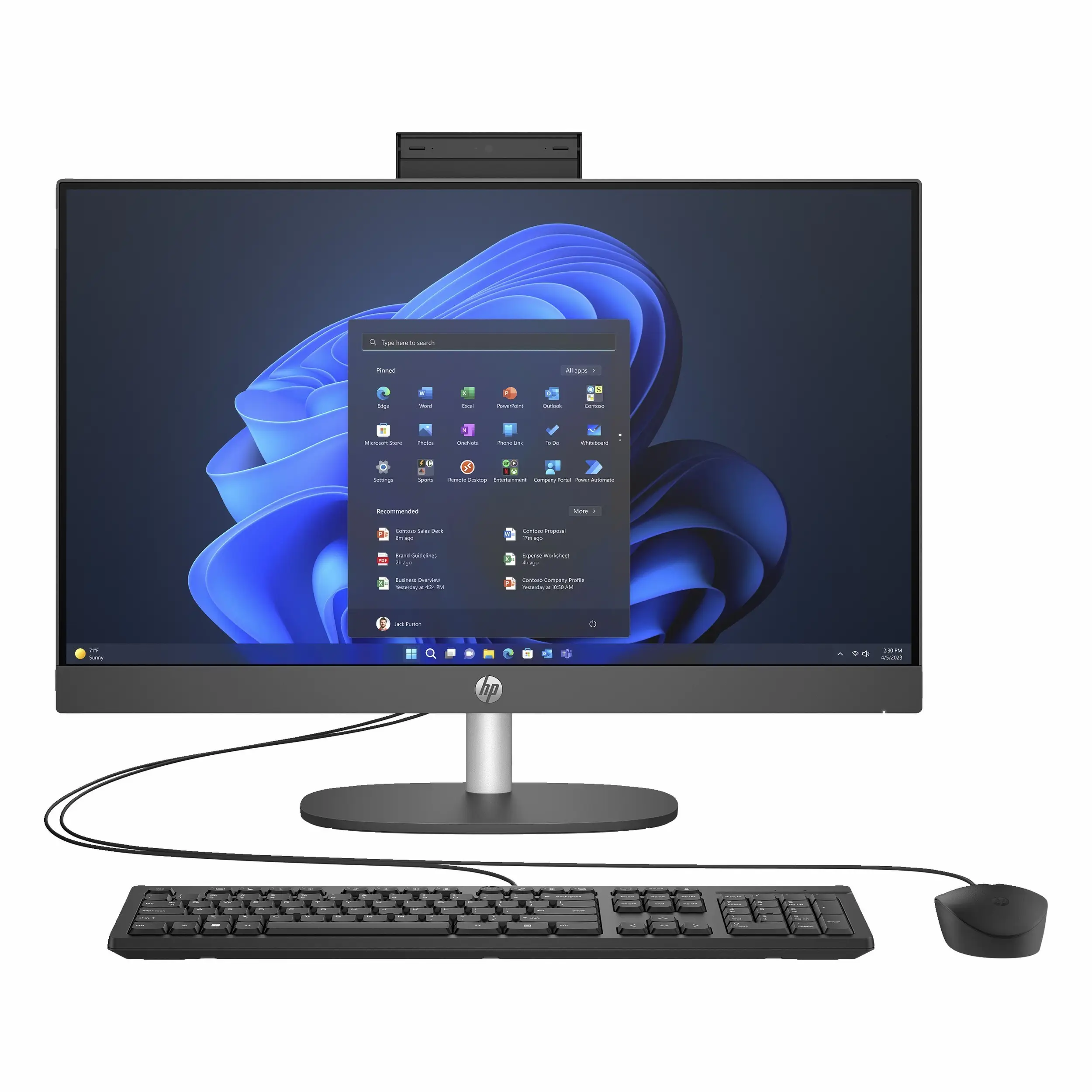 HP ProOne 240 G10 CV3W7ES Ultra 5 125U 32GB 512SSD 23.8" FullHD FreeDOS All In One Bilgisayar
