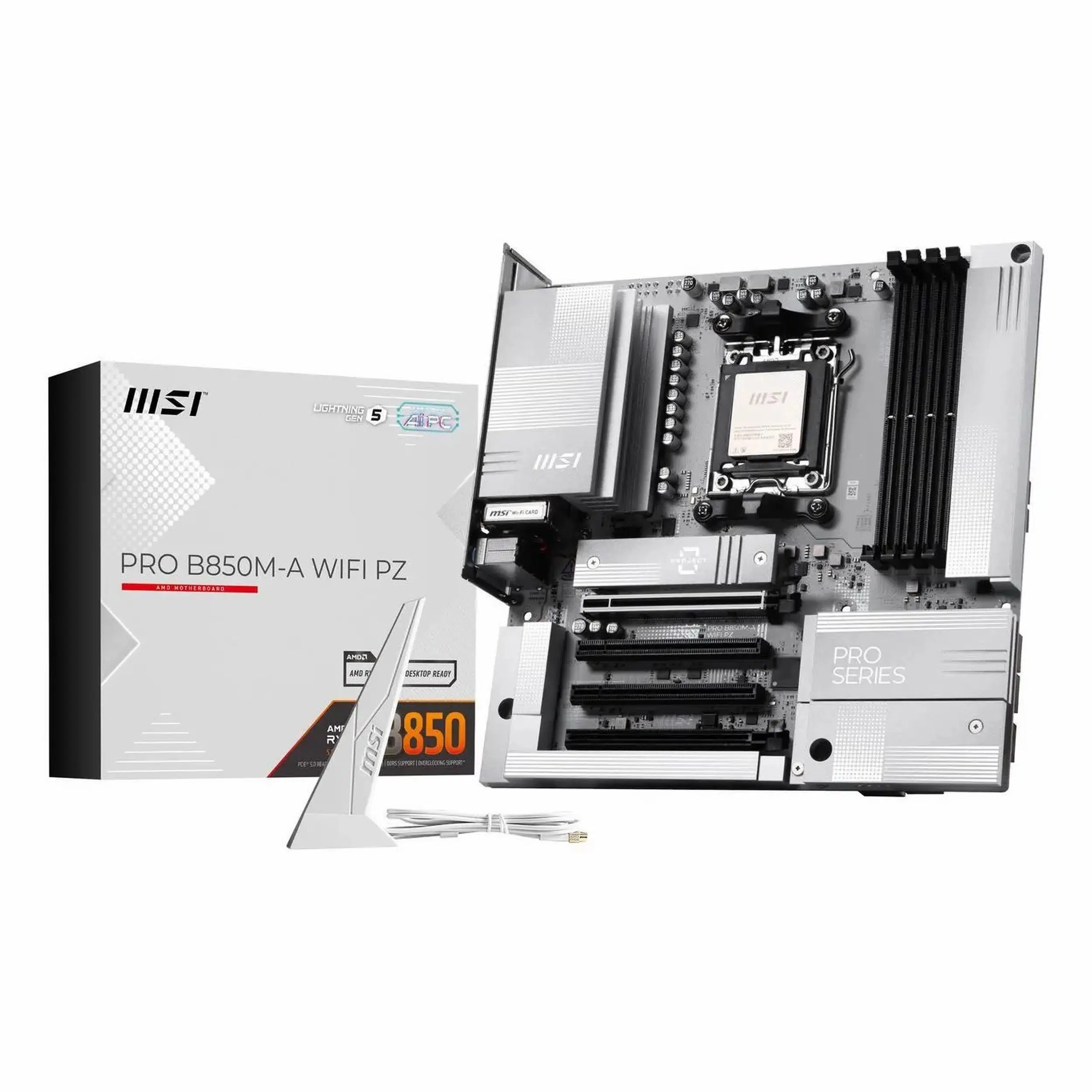 MSI Pro B850M-A WiFi PZ DDR5 (8200MHz)OC M.2 HDMI/DP/USB-C PCIe 5.0 AM5 mATX Anakart