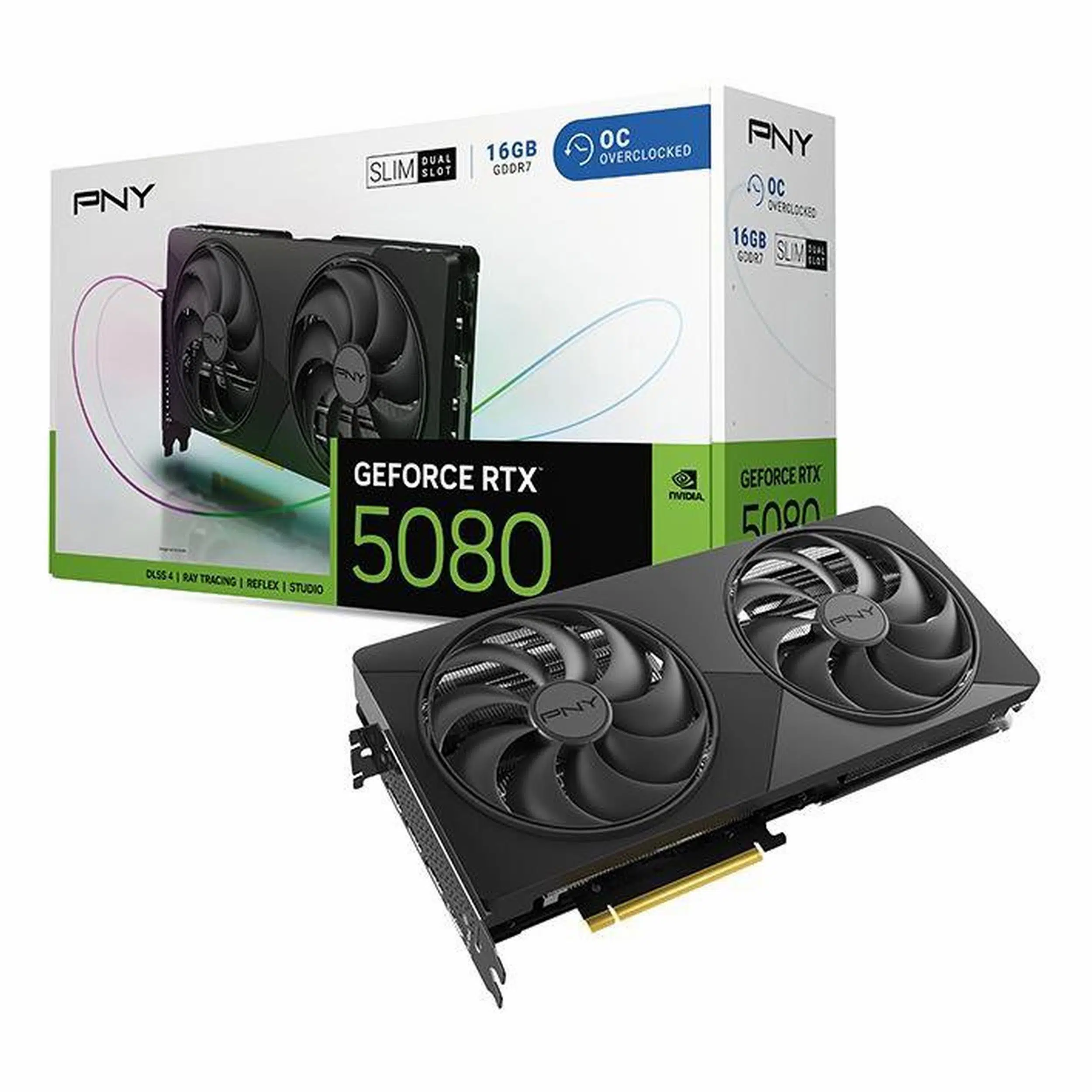 PNY Dual-Fan Slim GeForce RTX 5080 OC 16GB GDDR7 256Bit HDMI/DP Ekran Kartı